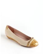 Taryn Rose Prosper Leather Wedge Pumps - Lyst