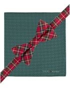 Tommy Hilfiger Royal Stewart Bow Tie & Pin Dot Pocket Square Set - Lyst