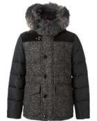 Fay Fur Trimmed Padded Coat - Lyst