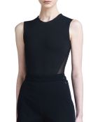 Donna Karan New York Sheer-Back Bodysuit - Lyst