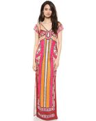 Diane von Furstenberg Ellison Maxi Dress Multi - Lyst
