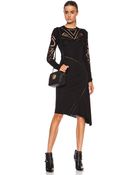 Versace Asymmetrical Viscose Dress - Lyst