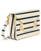 Sophie Hulme Stripe Leather Mini Envelope Bag - Lyst