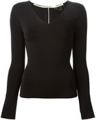 Alexander Wang V-Neck Top - Lyst