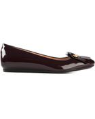Tod's Fringed Panel Ballerinas - Lyst