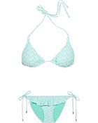 Melissa Odabash Laguna Printed Triangle Bikini - Lyst
