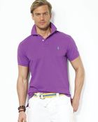 Ralph Lauren Polo Customfit Mesh Polo Shirt - Lyst
