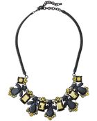 Fragments Rubber-Coated Crystal Bib Necklace - Lyst