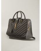 Saint Laurent Cabas Matelasse Tote - Lyst