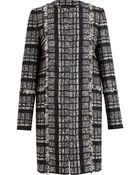 Proenza Schouler Collarless Tweed Coat - Lyst