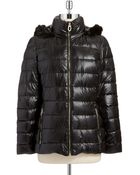 Ivanka Trump Hooded Puffer Coat - Lyst