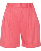 Mm6 Maison Martin Margiela Neon Cotton-Twill Shorts - Lyst