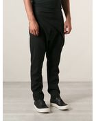 Rick Owens Drop Crotch Trousers - Lyst