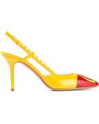 Moschino Mcdonalds Slingback Pumps - Lyst