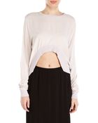 Silent - Damir Doma Nude Tirbem Long Sleeve Tee - Lyst