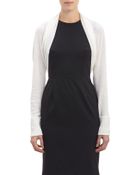 Barneys New York Chunky Rib-Knit Long-Sleeve Shrug - Lyst