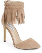 Steve Madden Melina Fringed Suede Pumps - Lyst