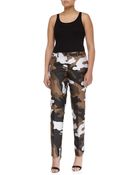 Michael Kors Samantha Skinny Camouflage Jacquard Pants - Lyst