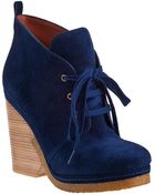 Marc By Marc Jacobs 636990 Ankle Boot Blue Suede - Lyst