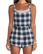 Somedays Lovin The Girls Plaid Jumpsuit - Lyst