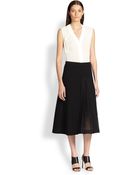 Donna Karan New York Midi Wrap Skirt - Lyst