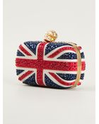Alexander McQueen 'Britannia Skull' Box Clutch - Lyst