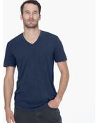 James Perse Clear Jersey V-Neck - Lyst