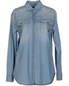 Balmain Denim Shirt - Lyst