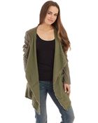 Free People Drape Front Sweatshirt - Lyst