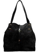 Asos Suede Bag With Metal Bar Keeper - Lyst