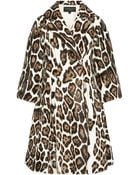Giambattista Valli Leopardprint Goat Hair Coat - Lyst