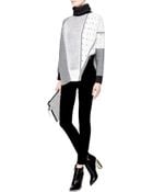 Prabal Gurung Asymmetric Intarsia-Knit Sweater - Lyst