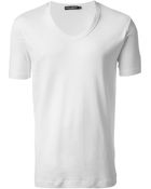 Dolce & Gabbana Classic Round Neck T-shirt - Lyst