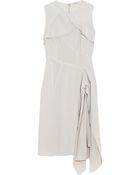 Nina Ricci Paneled Asymmetric Stretch-Wool Crepe Dress - Lyst
