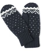 French Connection Navy Fairisle Print Gloves - Lyst