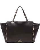 Valentino Rockstud Medium Crossbody Tote - Lyst