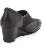 Taryn Rose Radnor Stretch-Front Demi-Wedge Slip-On - Lyst
