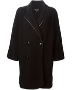 Emporio Armani Oversize Coat - Lyst