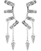 Roberto Cavalli Embellished Clip-On Ear Cuffs - Lyst