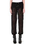Moschino Floral Lace Trousers - Lyst