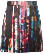 McQ by Alexander McQueen 'Blurry Lights' Print Skirt - Lyst