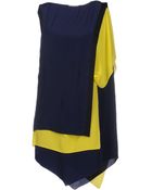 Vionnet Short Dress - Lyst