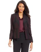 Anne Klein Petite Single-Button Striped Jacket - Lyst