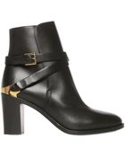Fratelli Rossetti 80Mm Belted Calf Leather Ankle Boots - Lyst
