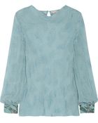 Matthew Williamson Embellished Silk-Blend Jacquard Blouse - Lyst
