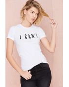 Nasty Gal X Private Party I Can'T Tee - Lyst