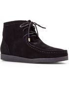 Isaac Mizrahi Black Leopard Chukka Boots - Lyst