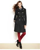 Vince Camuto Belted Wool-Blend Military Coat - Lyst