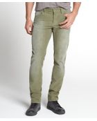 Gucci Green Stretch Cotton Skinny Leg Corduroys - Lyst