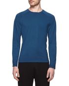 Ermenegildo Zegna Long Sleeve Techmerino T-Shirt - Lyst